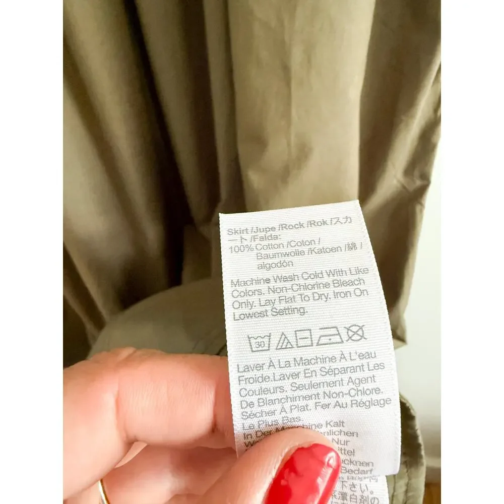 Madewell | NWT Smocked Boatneck Midi Dress in Faded Ivy | Sz M